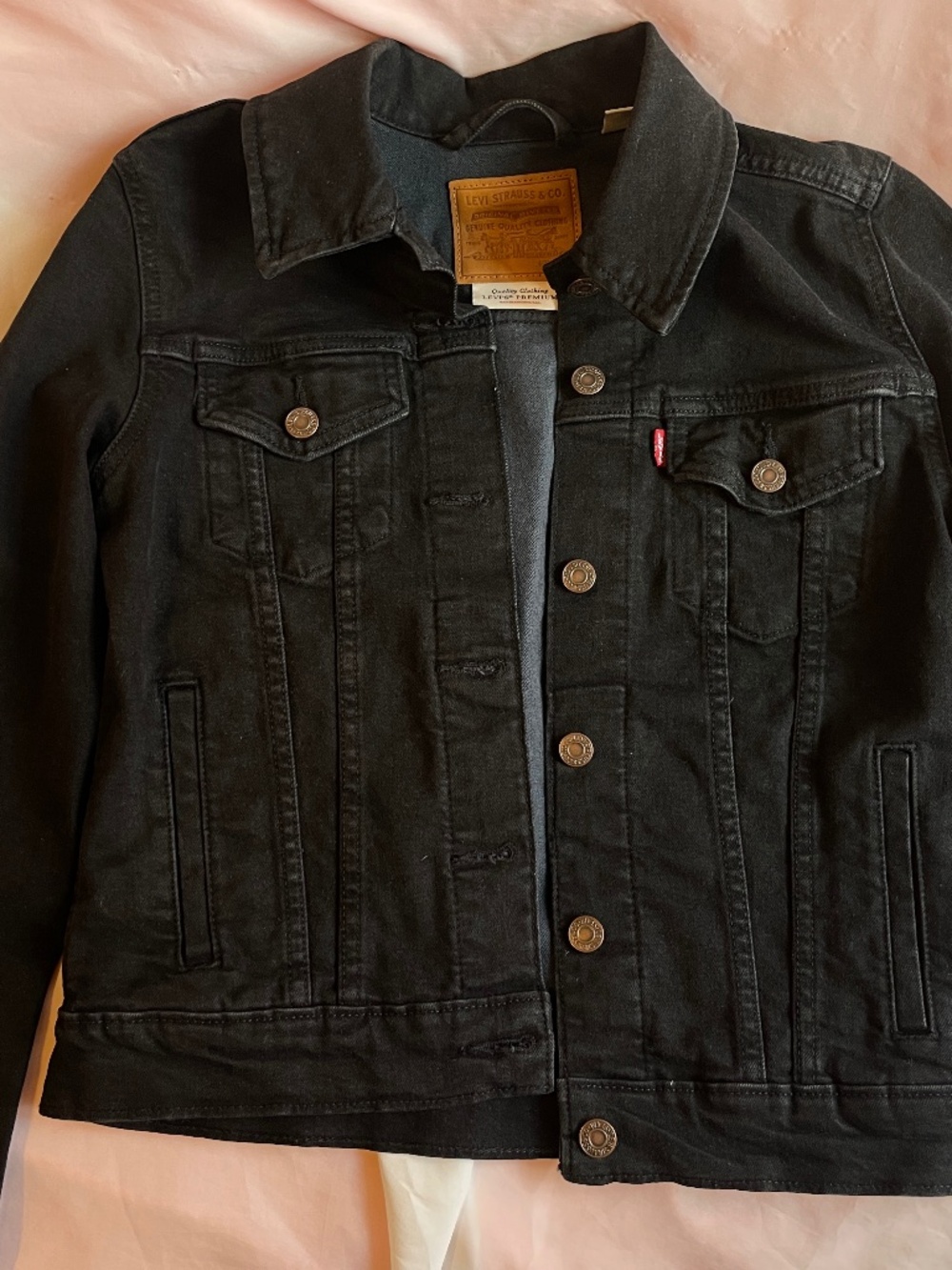 Levi Original Trucker Denim Jacket Black - Size Small